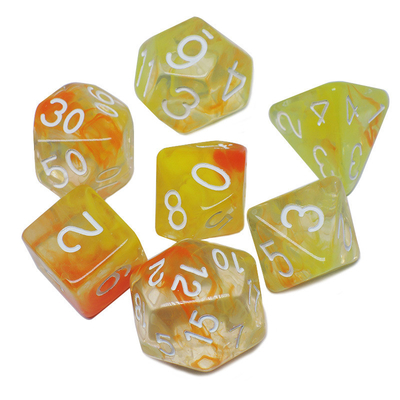 Two Strands Of Smoke Add Together Resin RPG Dice Desktop Game Dice Set