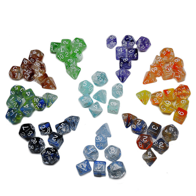 Two Strands Of Smoke Add Together Resin RPG Dice Desktop Game Dice Set