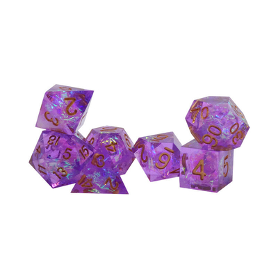 Roumine and color strip resin characters play a multi -noodle dice set Dragon and Dungeon dnd dice