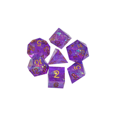 Roumine and color strip resin characters play a multi -noodle dice set Dragon and Dungeon dnd dice