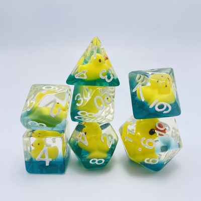 Duckling Natural resin multi -noodle table game dice set dnd dice