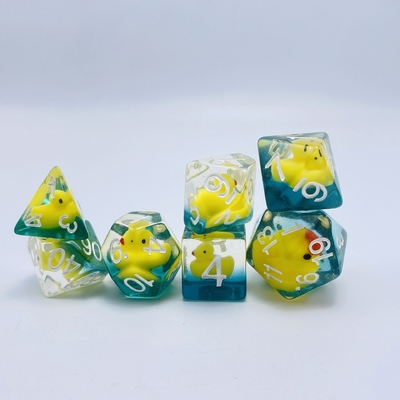 Duckling Natural resin multi -noodle table game dice set dnd dice