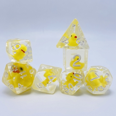 Duckling Natural resin multi -noodle table game dice set dnd dice