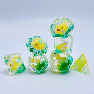 Duckling Natural resin multi -noodle table game dice set dnd dice