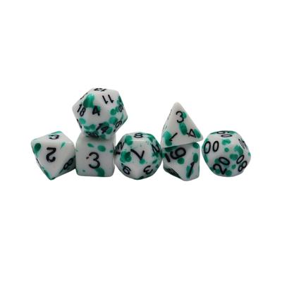 Graffiti Phantom color resin board game dice set dnd dice