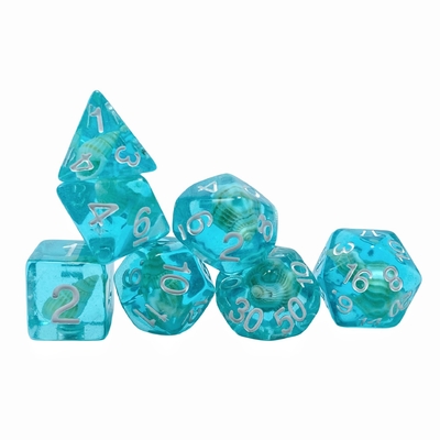conch resin board game dice set dnd dice