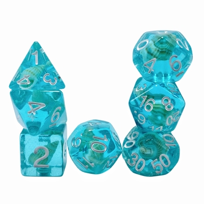 conch resin board game dice set dnd dice
