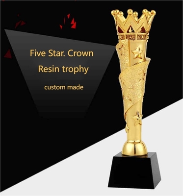 Medal Style Custom Resin Trophies Gold Or Silver Plated