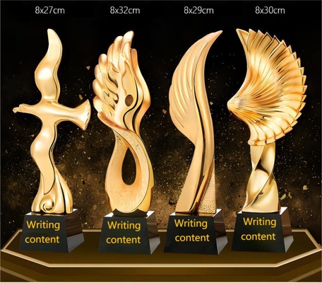 Medal Style Custom Resin Trophies Gold Or Silver Plated