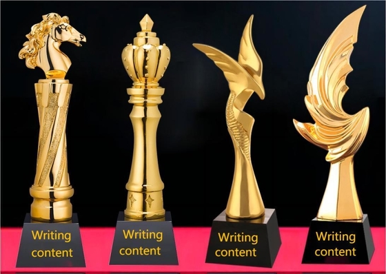 Medal Style Custom Resin Trophies Gold Or Silver Plated