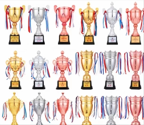 Customized Metal Trophy Cup 32cm Hight Tear Resistant