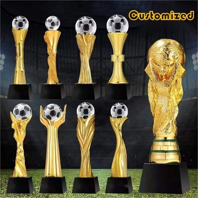 Sports Competition Resin Trophy With Customize Logo