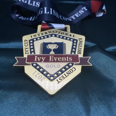 Marathon Metal Medal For Occasions And Events Metal Lapel Pin Fading Resistant