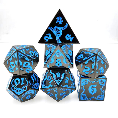 Devil's Eye role-playing metal multifaceted dice set TRPG COC DND