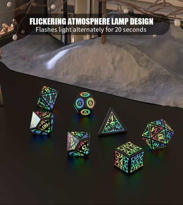 Christmas Elements LED Rechargeable Game Dice Set Dragon And Dungeon