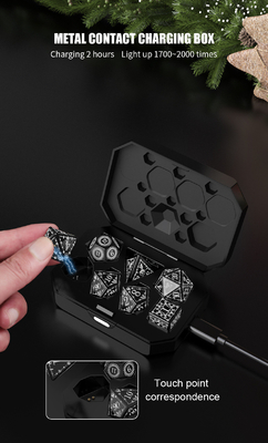 Christmas Elements LED Rechargeable Game Dice Set Dragon And Dungeon