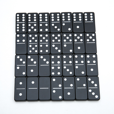 Double 6 Six Metal Domino Set With 28 Giant Aluminum Alloy Domino Blocks Laser Printed Desktop Game“Pai Jiu”