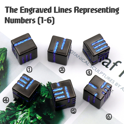 Metal Six sided Dice Colored Table Game Running Group Toy Script Kill DND Dragon and Dungeon Props