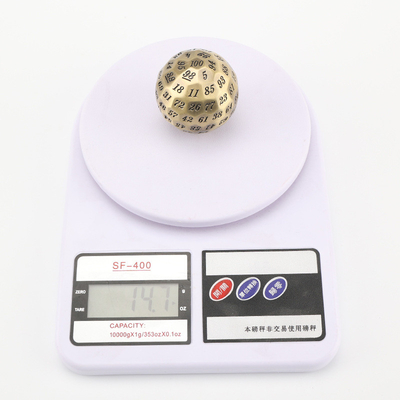 Colored Solid 100D Metal Dice Set Dungeon and Dragon DND # RPG # COC
