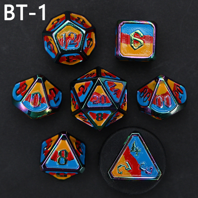 Custom metal and plastic dice D20 game D &amp; D polyhedron DND dice set RPG dice