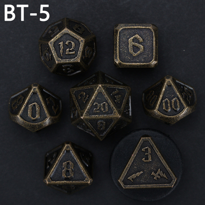 Custom metal and plastic dice D20 game D &amp; D polyhedron DND dice set RPG dice