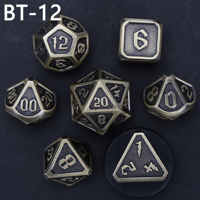 Custom metal and plastic dice D20 game D &amp; D polyhedron DND dice set RPG dice