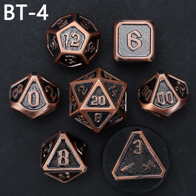 Custom metal and plastic dice D20 game D &amp; D polyhedron DND dice set RPG dice