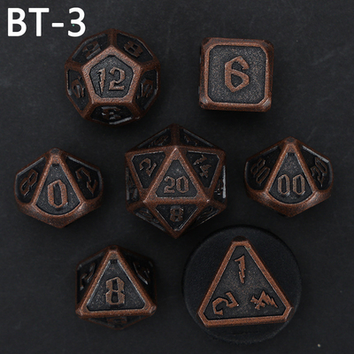 Custom metal and plastic dice D20 game D &amp; D polyhedron DND dice set RPG dice