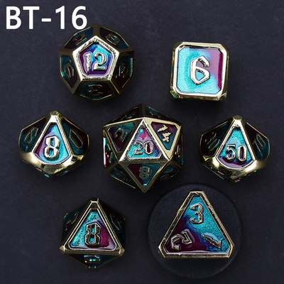 Custom metal and plastic dice D20 game D &amp; D polyhedron DND dice set RPG dice