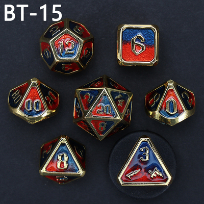 Custom metal and plastic dice D20 game D &amp; D polyhedron DND dice set RPG dice