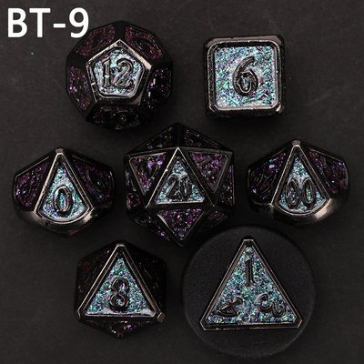 Custom metal and plastic dice D20 game D &amp; D polyhedron DND dice set RPG dice