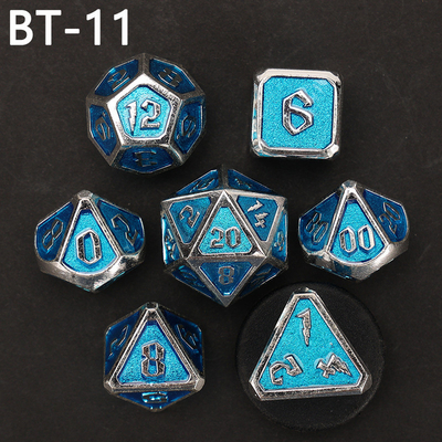 Custom metal and plastic dice D20 game D &amp; D polyhedron DND dice set RPG dice