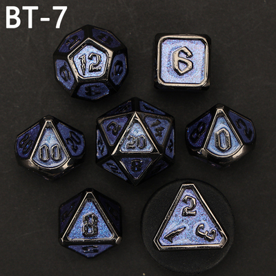 Custom metal and plastic dice D20 game D &amp; D polyhedron DND dice set RPG dice