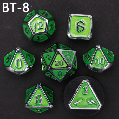 Custom metal and plastic dice D20 game D &amp; D polyhedron DND dice set RPG dice