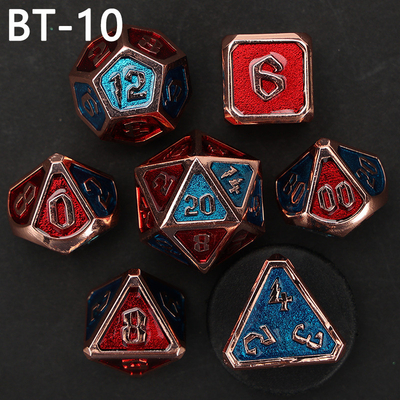 Custom metal and plastic dice D20 game D &amp; D polyhedron DND dice set RPG dice
