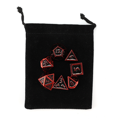 Custom metal solid dice D20 game D &amp; D polyhedron DND dice set RPG dice