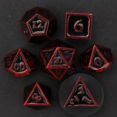 Custom metal solid dice D20 game D &amp; D polyhedron DND dice set RPG dice