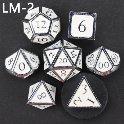 Custom metal solid dice D20 game D &amp; D polyhedron DND dice set RPG dice