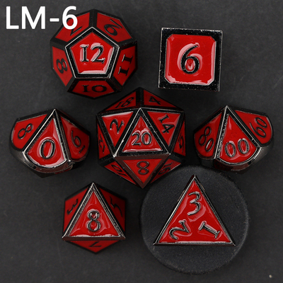 Custom metal solid dice D20 game D &amp; D polyhedron DND dice set RPG dice