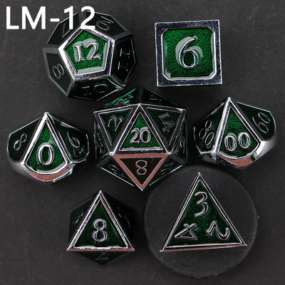 Custom metal solid dice D20 game D &amp; D polyhedron DND dice set RPG dice