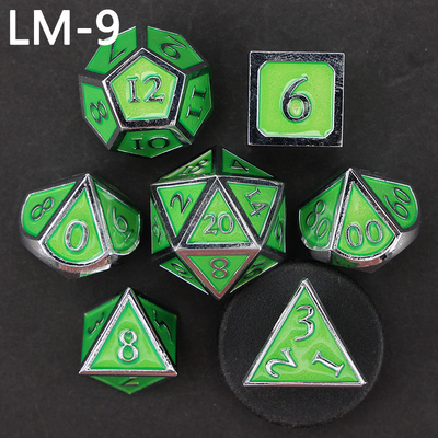 Custom metal solid dice D20 game D &amp; D polyhedron DND dice set RPG dice