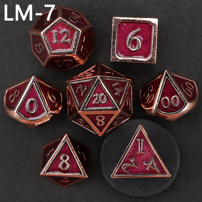 Custom metal solid dice D20 game D &amp; D polyhedron DND dice set RPG dice