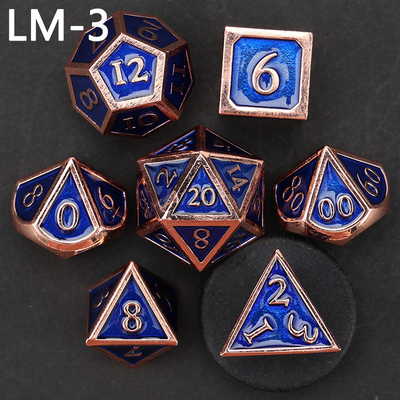 Custom metal solid dice D20 game D &amp; D polyhedron DND dice set RPG dice