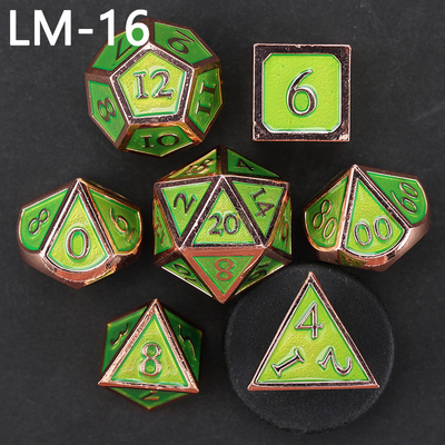 Custom metal solid dice D20 game D &amp; D polyhedron DND dice set RPG dice
