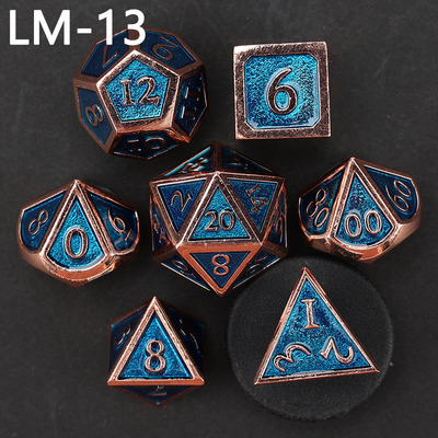 Custom metal solid dice D20 game D &amp; D polyhedron DND dice set RPG dice