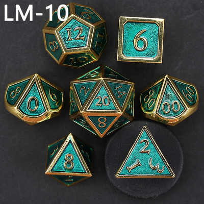 Custom metal solid dice D20 game D &amp; D polyhedron DND dice set RPG dice