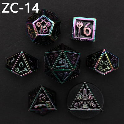 Customizable polyhedral dice set role-playing dice game RPG Dungeon and Dragon dice set board game