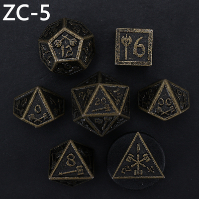 Customizable polyhedral dice set role-playing dice game RPG Dungeon and Dragon dice set board game