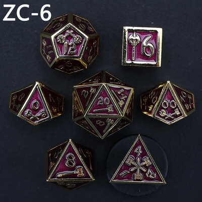 Customizable polyhedral dice set role-playing dice game RPG Dungeon and Dragon dice set board game