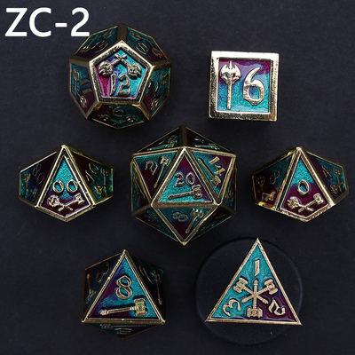 Customizable polyhedral dice set role-playing dice game RPG Dungeon and Dragon dice set board game